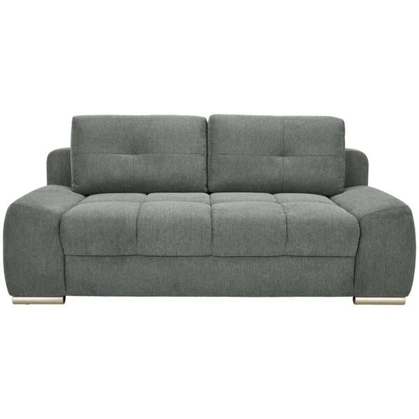 Bild 1 von Welnova Boxspringsofa, Dunkelgrau, Textil, 2,5-Sitzer, 210x92x108 cm, Liegefunktion, Schlafen auf Sitzhöhe, einzeln ausziehbar, Rücken echt, Armteil links, rechts, Wohnzimmer, Sofas & Couches, Sofa