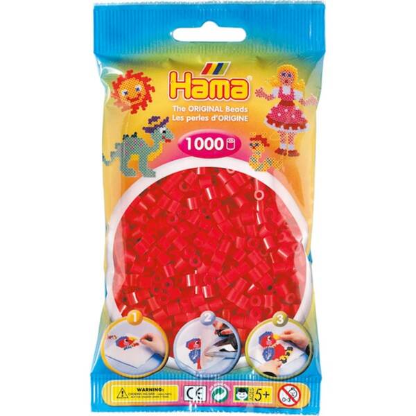 Bild 1 von Hama B&uuml;gelperlen - 1000 Perlen - rot