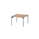 Bild 1 von Linea Natura Couchtisch, Schwarz, Eiche, Holz, Metall, Eiche, massiv, quadratisch, Rundrohr, 60x38x60 cm, Wohnzimmer, Wohnzimmertische, Couchtische, Metall-Couchtische