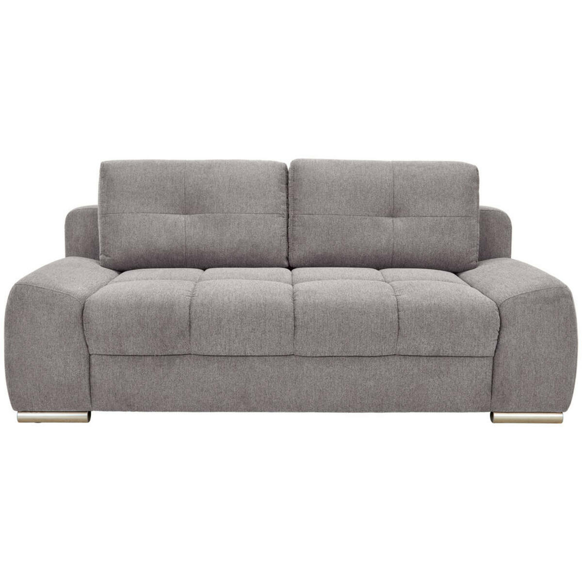 Bild 1 von Welnova Boxspringsofa, Grau, Textil, 2,5-Sitzer, 210x92x108 cm, Liegefunktion, Schlafen auf Sitzhöhe, einzeln ausziehbar, Rücken echt, Armteil links, rechts, Wohnzimmer, Sofas & Couches, Sofas
