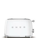 Bild 1 von Smeg Toaster 50´s Style, Weiß, Metall, 31x19.8x19.5 cm, einseitiges Toasten, Krümelschublade, Auftaufunktion, Aufwärmfunktion, Schnellstoppfunktion, Cool-Touch-Gehäuse, wärmeisoliertes Gehäuse