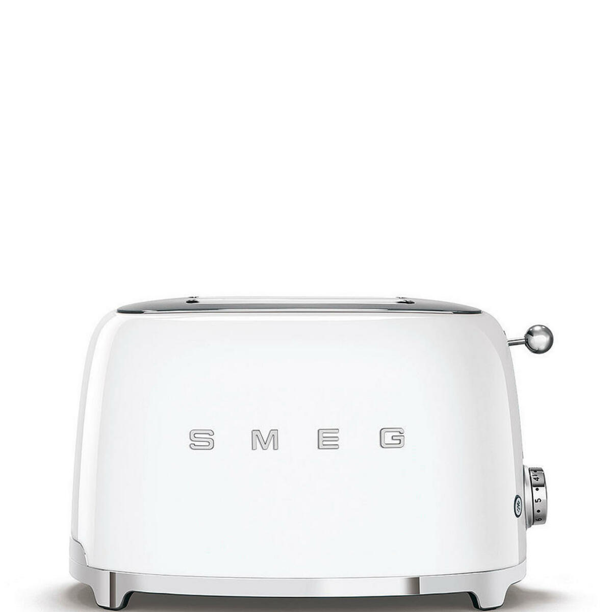 Bild 1 von Smeg Toaster 50´s Style, Weiß, Metall, 31x19.8x19.5 cm, einseitiges Toasten, Krümelschublade, Auftaufunktion, Aufwärmfunktion, Schnellstoppfunktion, Cool-Touch-Gehäuse, wärmeisoliertes Gehäuse