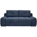 Bild 1 von Welnova Boxspringsofa, Dunkelblau, Textil, 2,5-Sitzer, 210x92x108 cm, Liegefunktion, Schlafen auf Sitzhöhe, einzeln ausziehbar, Rücken echt, Armteil links, rechts, Wohnzimmer, Sofas & Couches, Sofa