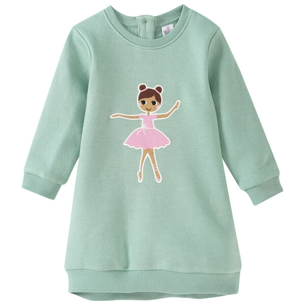 Bild 1 von Baby Sweatkleid mit Ballerina-Applikation GRÜN