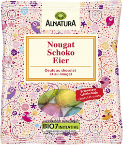 Alnatura Bio Nougat-Schoko-Eier 100G