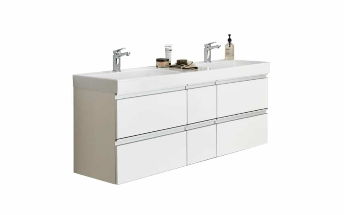 Bild 1 von Waschtischunterschrank-Set c!puro, weiß