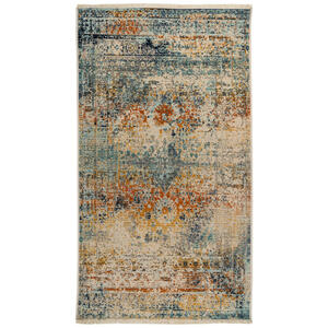 Orientteppich, Blau, Textil, rechteckig, 80x150 cm, für Fußbodenheizung geeignet, Teppiche & Böden, Teppiche, Moderne Teppiche