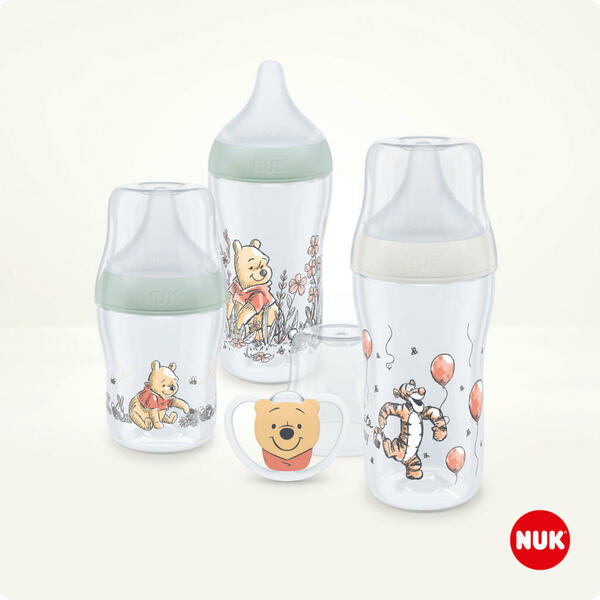 Bild 1 von NUK Fläschchenset Perfect Match, Mehrfarbig, Transparent, Kunststoff, 4-teilig, 21.3x19.4x7.2 cm, BPA-frei, Babyernährung, Flaschenzubehör & Sauger
