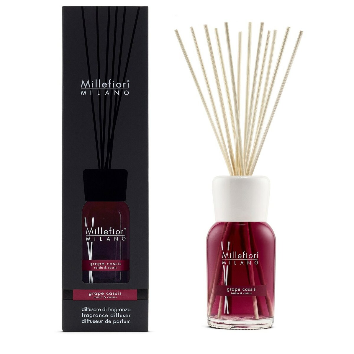 Bild 1 von Millefiori MILANO  Millefiori MILANO Reed Diffuser Grape Cassis Raumduft 500.0 ml