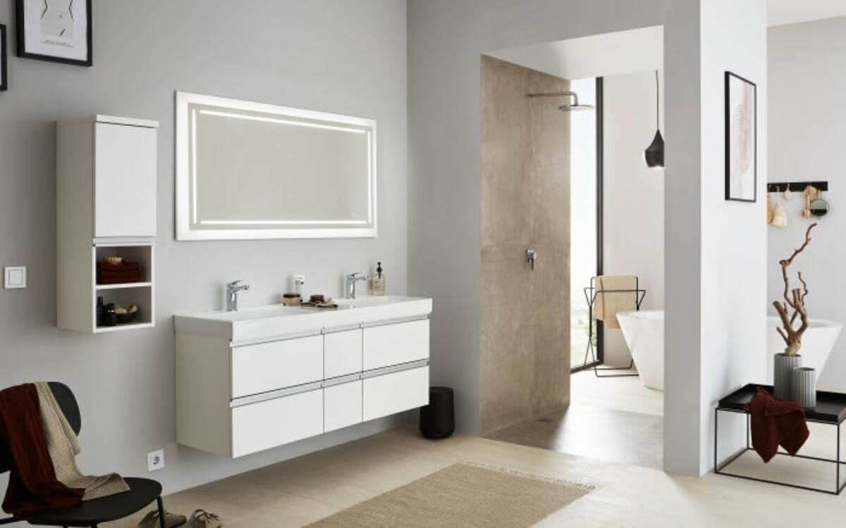 Bild 3 von Waschtischunterschrank-Set c!puro, weiß