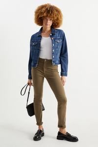 C&A Slim Jeans-High Waist-LYCRA®, Braun, Größe: 34