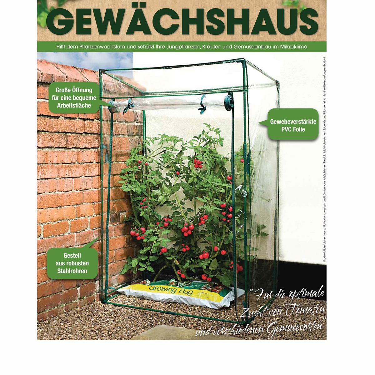 Bild 1 von Gewächshaus 50 x 100 x 150 cm