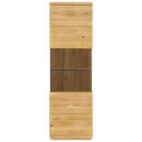 Bild 1 von Linea Natura Vitrine, Eiche, Holz, Glas, Eiche,Eiche,Eiche,Eiche, massiv, 3 Fächer, 60x206x38 cm, Typenauswahl, stehend, Esszimmer, Vitrinen