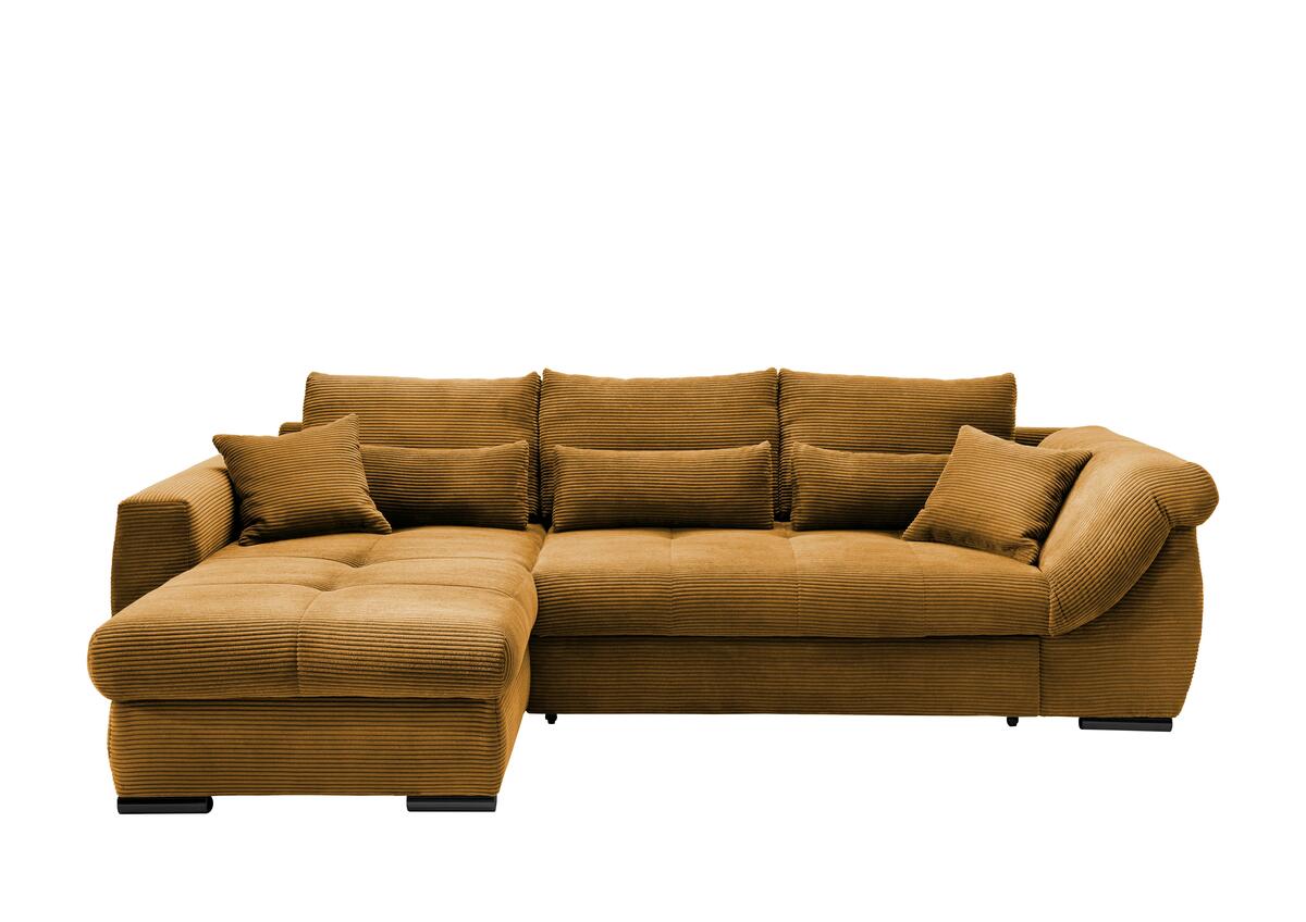 Bild 1 von Wohnlandschaft Frederico Goldfarben Cord, Goldfarben