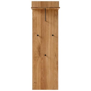 Garderobenpaneel, Eiche, Holz, Eiche, massiv, 42x135x20 cm, Aufhängemöglichkeit, Hutablage, Garderobe, Garderobenpaneele, Garderobenpaneele