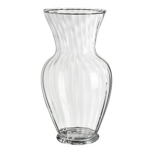 Vase AMPHORE RILLS ca.13x23,5cm, klar