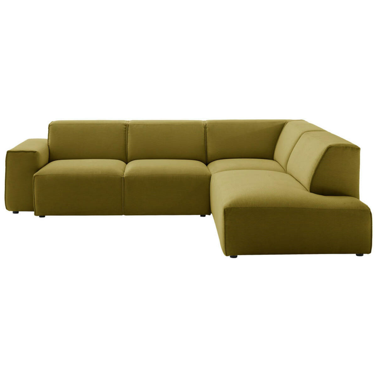 Bild 1 von Pure Home Lifestyle Ecksofa, Gelb, Grün, Textil, 3-Sitzer, L-Form, Ottomane rechts, 243x210 cm, Goldenes M, Oeko-Tex® Standard 100, DGM-Klimapakt, DGM-Emissionslabel, Typenauswahl, Lederauswahl, St