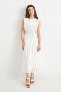 C&A Kleid, Weiß, Größe: 104