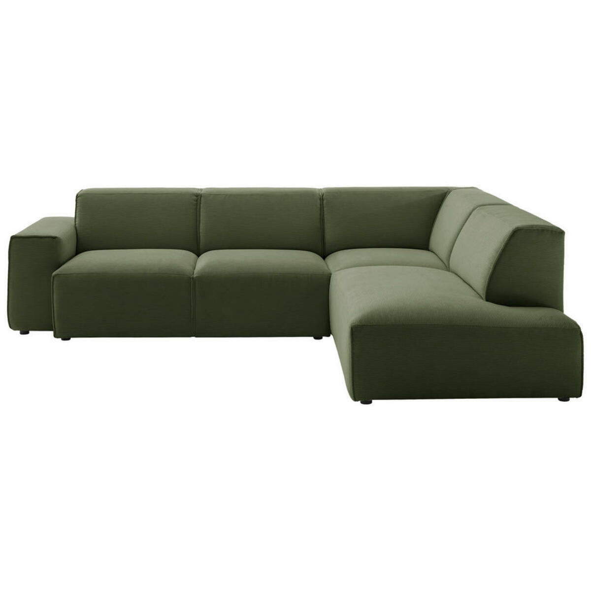 Bild 1 von Pure Home Lifestyle Ecksofa, Olivgrün, Textil, 3-Sitzer, L-Form, Ottomane rechts, 243x210 cm, Goldenes M, Oeko-Tex® Standard 100, DGM-Klimapakt, DGM-Emissionslabel, Typenauswahl, Lederauswahl, Stof