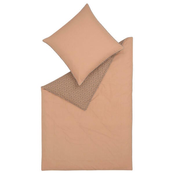 Bild 1 von Esprit Wendebettwäsche E-Scatter,Taupe, Beige, Textil, Schriftzug, 155x220 cm, Oeko-Tex® Standard 100, BCI (Better Cotton Initiative), hautfreundlich, angenehm wärmend, samtiger Griff, weiche und