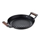 Bild 1 von Masterpro Grillplatte, Schwarz, Metall, Holz, Akazie, massiv, 28x5x38 cm, Lfgb, Grills, Grillzubehör