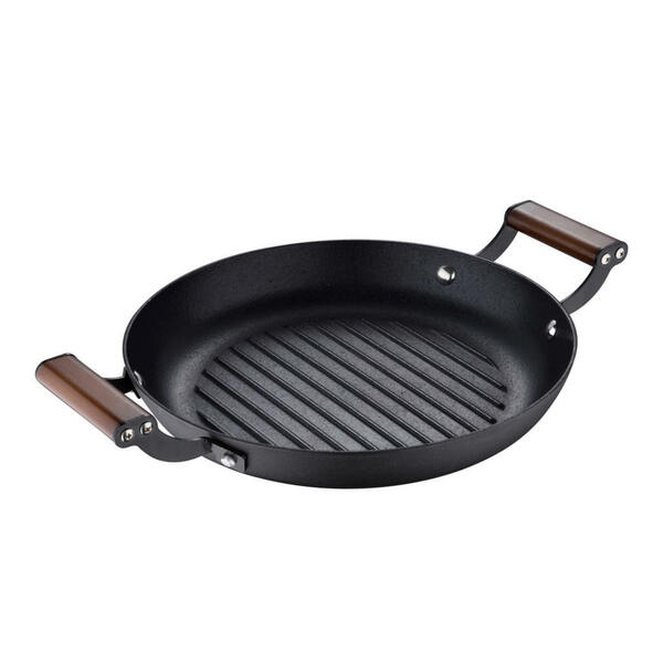 Bild 1 von Masterpro Grillplatte, Schwarz, Metall, Holz, Akazie, massiv, 28x5x38 cm, Lfgb, Grills, Grillzubehör