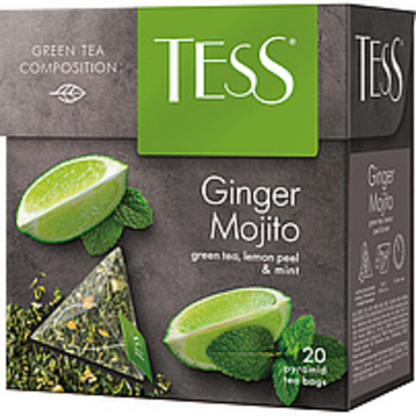 Bild 1 von Grüner Tee "Tess Ginger Mojito", aromatisiert- Mojito, mit Z...