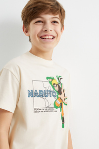 C&A Naruto-Kurzarmshirt, Beige, Größe: 128