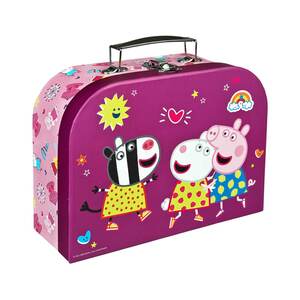 Kinder-Koffer Peppa Wutz aus Karton 24,5 x 18,8 x 8,5 cm