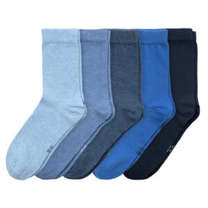 5 Paar Jungen Socken im Set DUNKELBLAU / BLAU / HELLBLAU