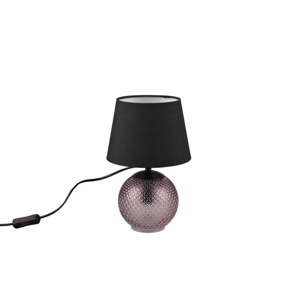 Bild 1 von Novel Tischleuchte, Altrosa, Glas, Textil, Uni,Uni, 29 cm, Lampen & Leuchten, Innenbeleuchtung, Tischlampen