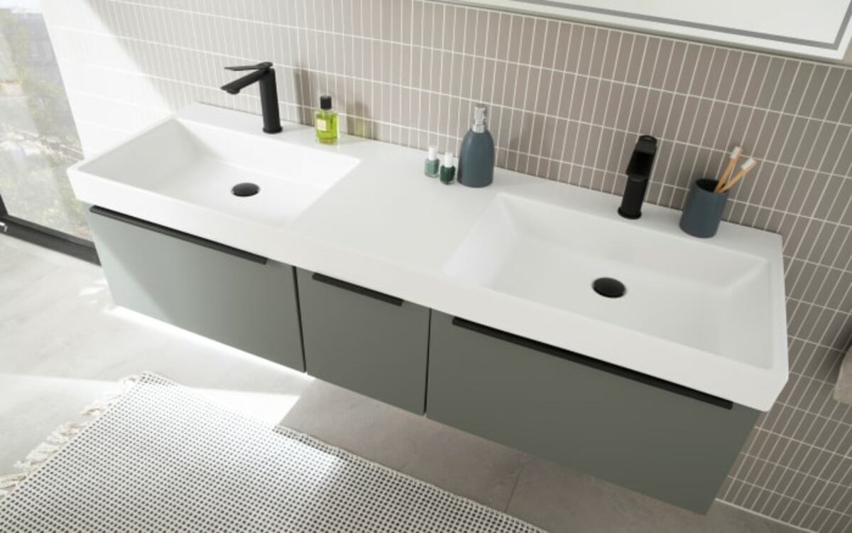 Bild 2 von Doppelwaschtisch Sydney 153, weiß