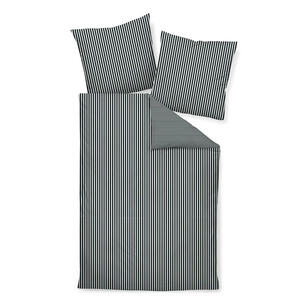 Janine Bettwäsche Giacomo, Grau, Textil, Uni, 135x200 cm, Textiles Vertrauen - Oeko-Tex®, atmungsaktiv, hautfreundlich, schadstoffgeprüft, 100% feinster Baumwollsatin mit Seiden-Finish, Schlaftext