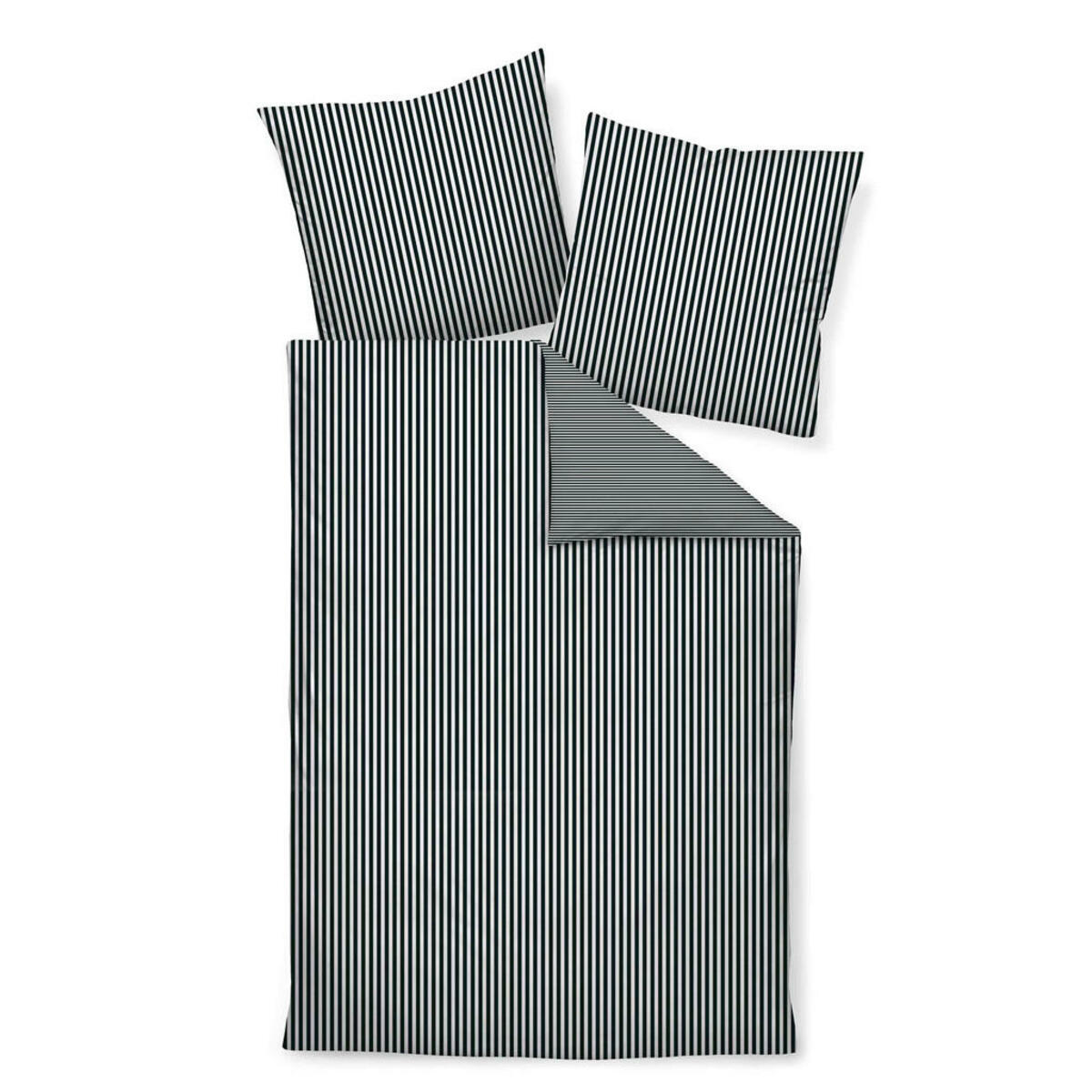 Bild 1 von Janine Bettwäsche Giacomo, Grau, Textil, Uni, 135x200 cm, Textiles Vertrauen - Oeko-Tex®, atmungsaktiv, hautfreundlich, schadstoffgeprüft, 100% feinster Baumwollsatin mit Seiden-Finish, Schlaftext
