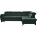 Bild 1 von Stylife Ecksofa Prag, Petrol, Dunkelgrün, Textil, 5-Sitzer, Ottomane rechts, L-Form, 260x203 cm, Stoffauswahl, seitenverkehrt erhältlich, Hocker erhältlich, Wohnzimmer, Sofas & Couches, Wohnlandsc