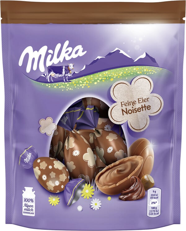 Bild 1 von Milka Feine Eier Noisette 90G