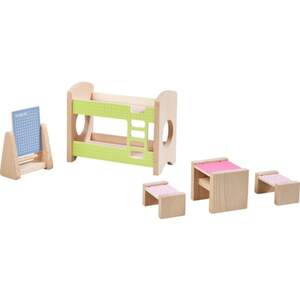 Little Friends - Puppenhaus-Möbel Kinderzimmer für Geschwister HABA 303836 Bunt