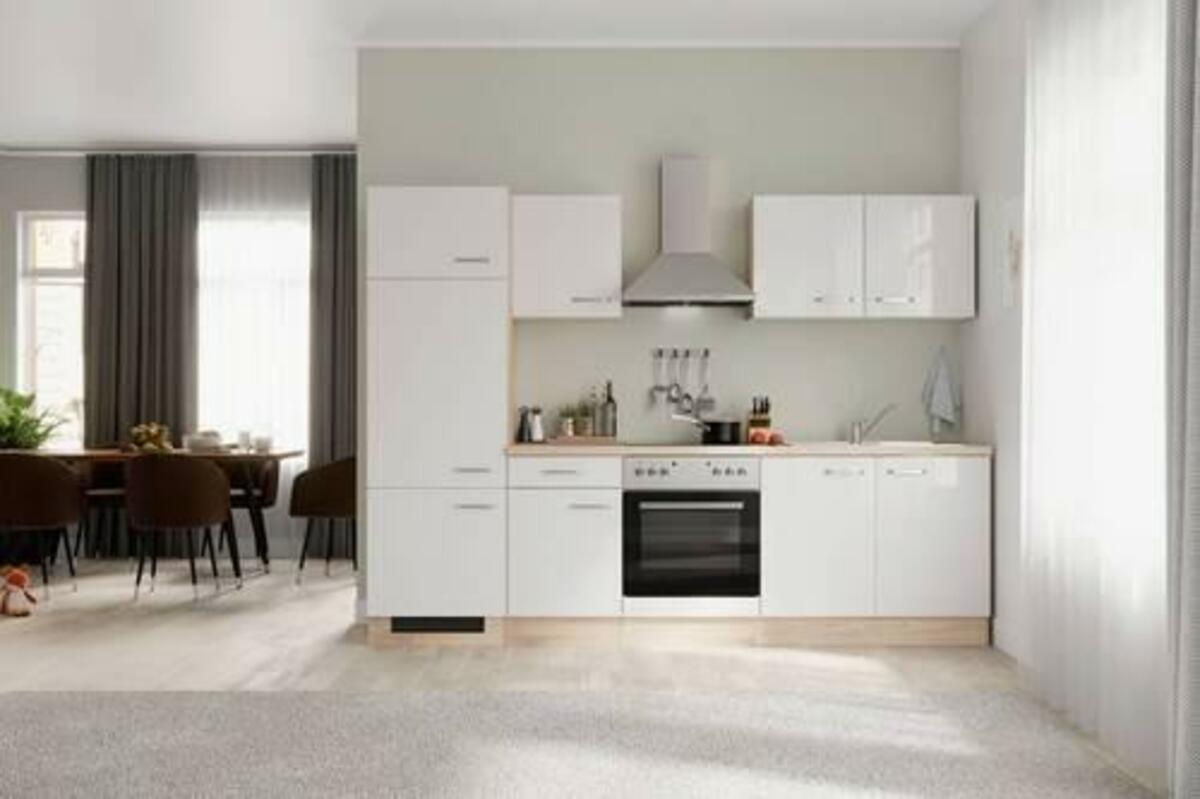 Bild 1 von KÜCHENBLOCK VALERO G-270-2207-036, Sonoma Eiche, Weiß Hochglanz