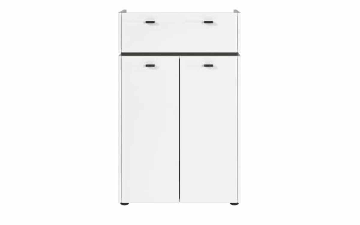 Bild 2 von Germania - Kommode Modesto, weiß, Absetzung graphit, Breite 60 cm