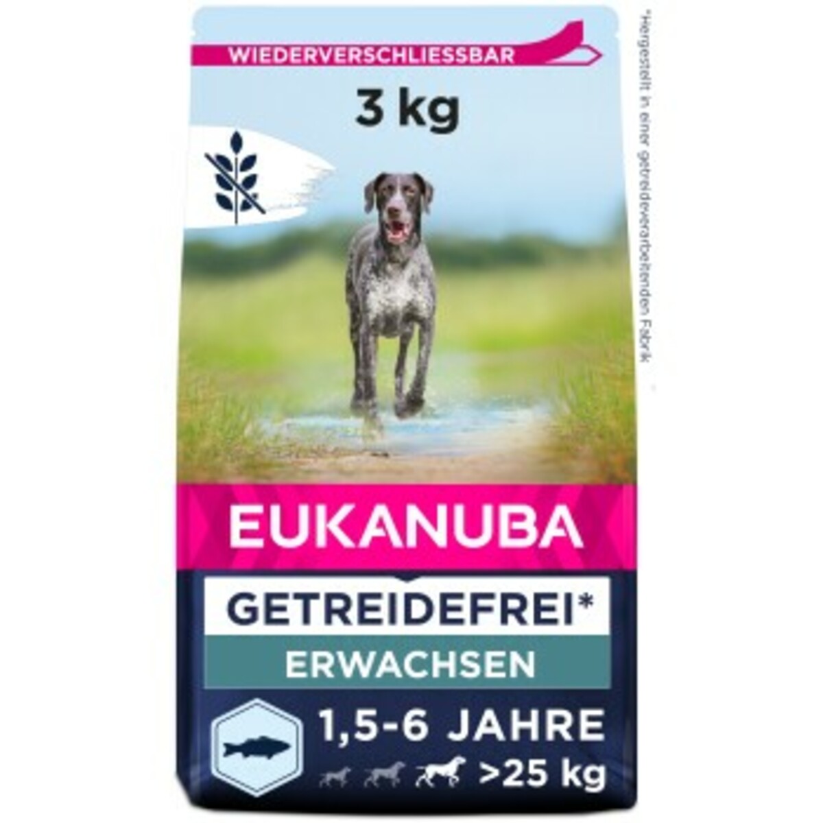 Bild 1 von EUKANUBA getreidefrei mit Fisch für große Rassen 3 kg