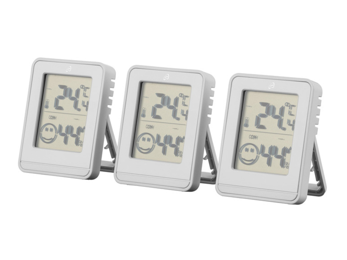 Bild 2 von AURIOL® Thermo- und Hygrometer, 3 Stück, mit Standvorrichtung