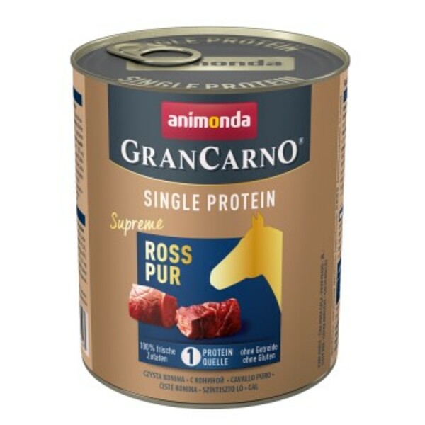 Bild 1 von animonda GranCarno Single Protein Supreme Ross pur 6x800 g