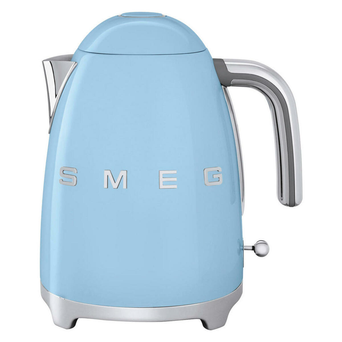 Bild 1 von Smeg Wasserkocher 50´s Style, Hellblau, Metall, 1,7 L, 22.3x24.8x17.1 cm, automatische Abschaltung, Trockengehschutz, 360°-Sockel, Anti-Rutsch-Füße, abgedecktes Heizelement, herausnehmbarer Filte