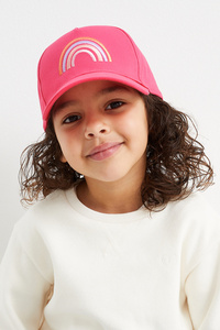 C&A Regenbogen-Baseballcap, Pink, Größe: 98-104