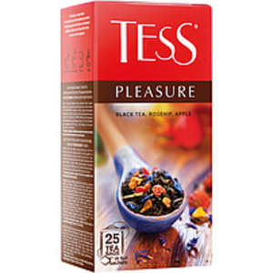 Schwarzer Tee "TESS Pleasure" mit Apfel und Hagebutte, aroma...