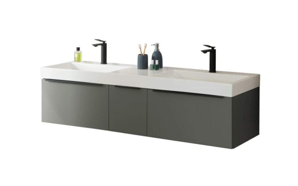 Bild 3 von Doppelwaschtisch Sydney 153, weiß