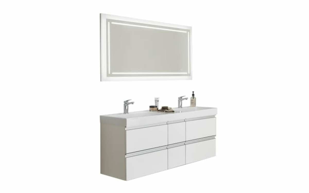 Bild 2 von Waschtischunterschrank-Set c!puro, weiß