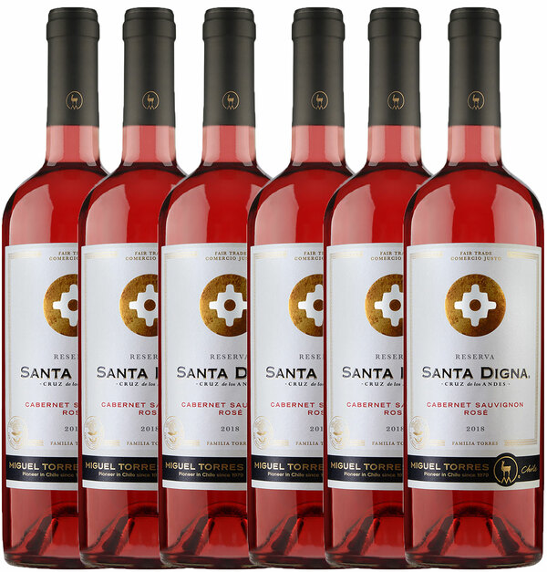 Bild 1 von Santa Digna Cabernet Sauvignon Reserva Rosé 6x0,75l KARTON