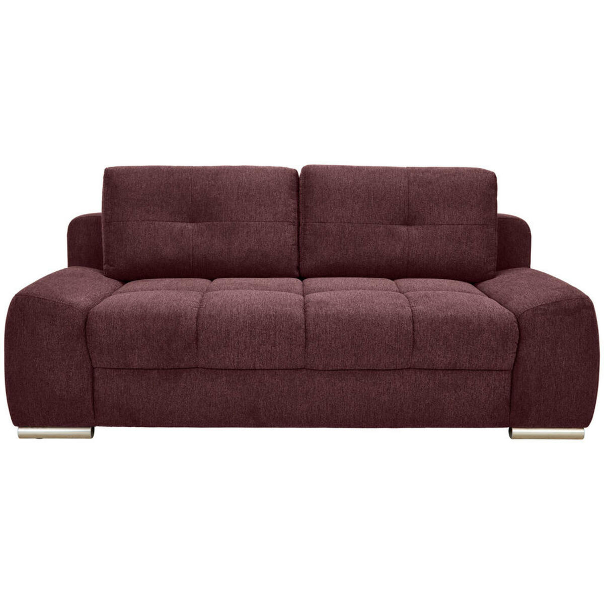 Bild 1 von Welnova Boxspringsofa, Weinrot, Textil, 2,5-Sitzer, 210x92x108 cm, Liegefunktion, Schlafen auf Sitzhöhe, einzeln ausziehbar, Rücken echt, Armteil links, rechts, Wohnzimmer, Sofas & Couches, Sofas