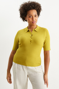 C&A Basic-Pullover, Grün, Größe: XS